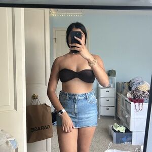 SHEIN CROPPED TOP (BROWN)